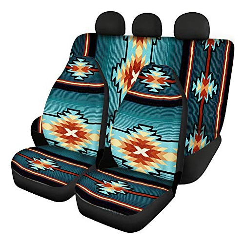 Juego De 3 Fundas De Asiento De Automóvil Diseño Trib...