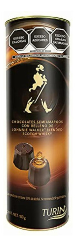 Chocolate Semiamargo Turin Johnnie Walker Tubo De 180g, 200