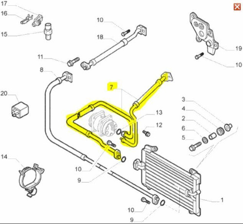 Mangueira Ar Condicionado Original Ducato 1372049080