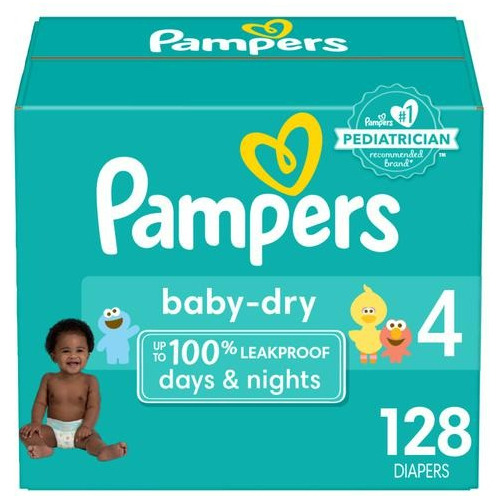 Pampers Pañales Talla 4 128unid - Unidad a $1875