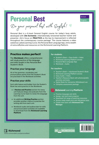 Personal Best A2 Elementary - Workbook