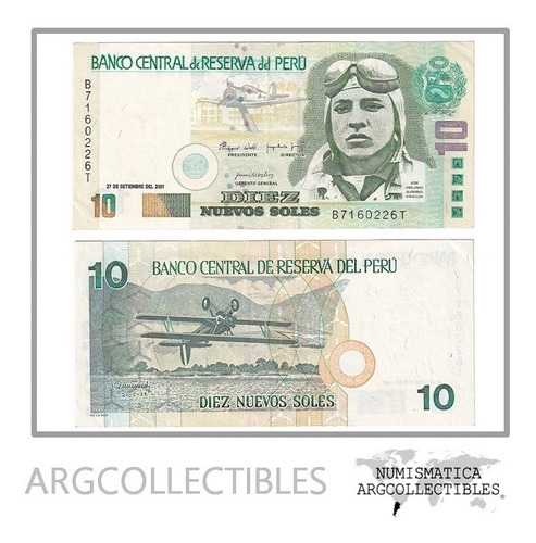 Peru Billete 10 Soles 2001 P-175 Xf+