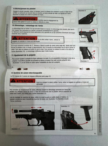 Manual Original Pistola Walther P22q Cal. .22 Lr (Usado)