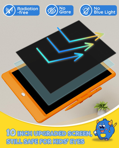 Tableta De Escritura Lcd Tekfun Magic Doodle Board De 10 Pul