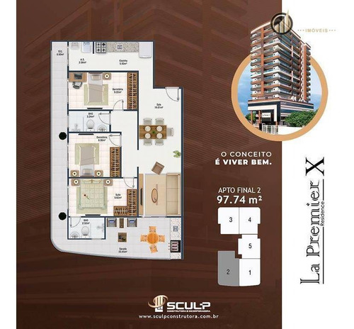 Imagem 17 de 20 de Apartamento Com 2 Dormitórios À Venda, 67 M² Por R$ 373.945,00 - Canto Do Forte - Praia Grande/sp - Ap2940