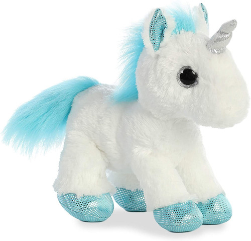 Imagen 3 de 10 de Unicornio De Peluche Frosty Super Suave Felpa Juguete Aurora