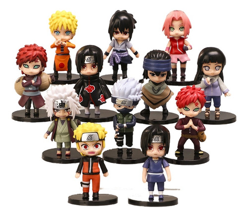 Juego De Figuras De Acción Naruto 12 Pop Sasuke Kakashi Gaar Color 12 Huo Ying Handheld Single Price Please Complete Set Of 12 Multiples