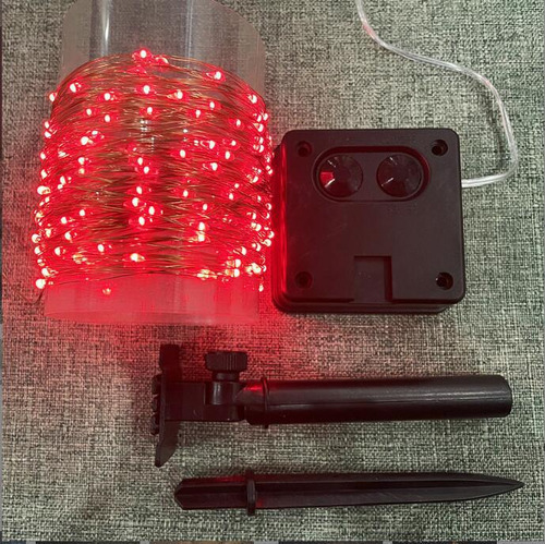 Red - High Power Solar 52 M 500 Lamp With Remote Control 8