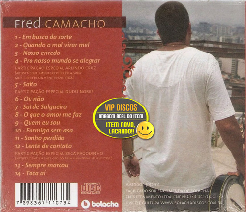 Cd Fred Camacho Em Busca Da Sorte Com Arlindo Cruz - Lacrado