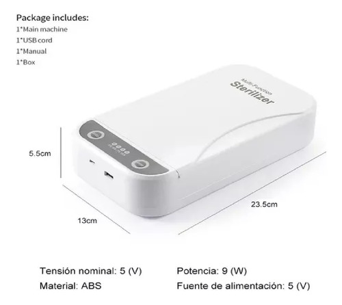 Caja Esterilizador Uv Instrumental Para Pinzas Uñas Manicure