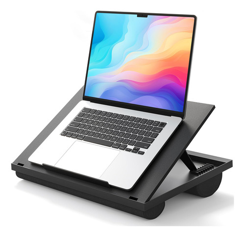 Escritorio Ajustable Con 8 Ángulos Y Cojines Para Laptop