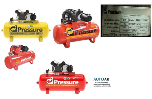Kit Reparo Para Compressor Pressure Atg 2 15 Se - Ff 15 Vp