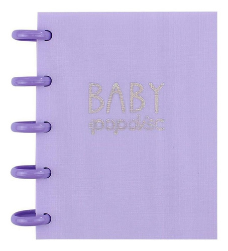 Caderno Baby Méd Pontilhado Lilás Marshmallow 90gm2 Pop Disc