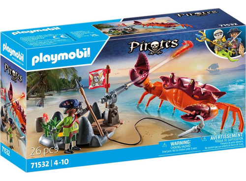 Playmobil Piratas: Batalla Cangrejo Gigante 26 Piezas