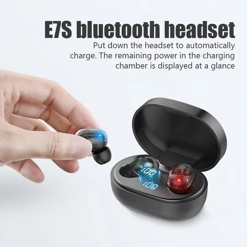 Audífonos Inalámbricos Tws Bluetooth In-ear E7s Auriculares Negro
