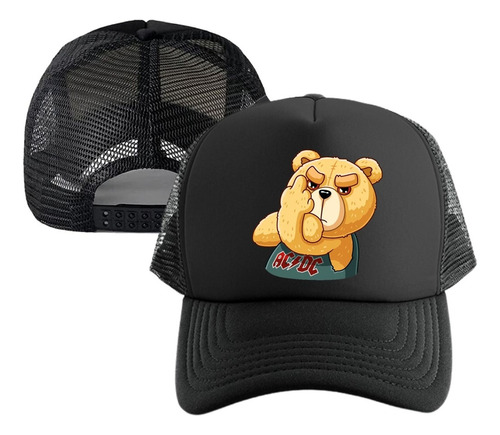 Gorra Ac Dc Oso Cachucha Malla Adulto-niño