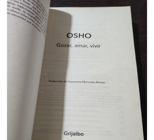 Lote X 2 Osho: Intimidad/ Gozar, Vivir, Amar. Usados.olivos (Usado)
