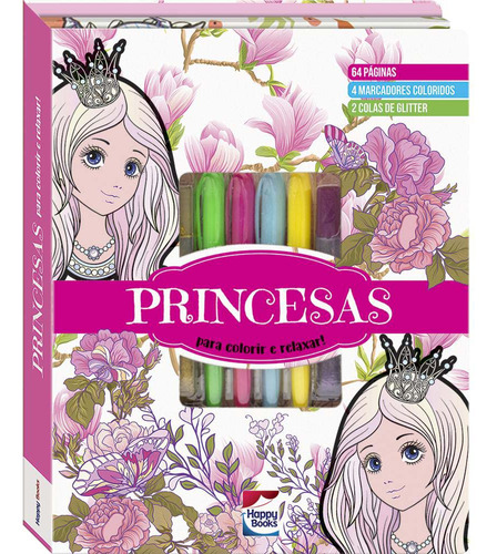 Libro Meu Superkit Brilhante De Arteterapia! Princesas De Br