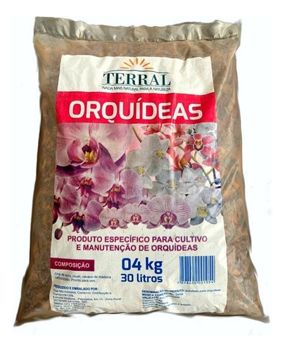 Terra Substrato Para Orquídeas 4kg/30l Terral