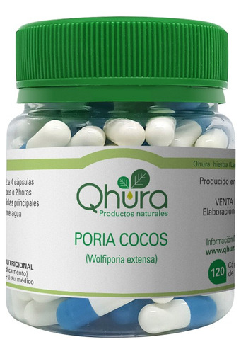 Poria Cocos (wolfiporia Extensa ) 120 Cáps X 500 Mgs