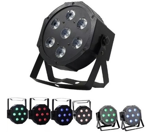 Foco Led Dmx 7 Par Rgbw 4en1