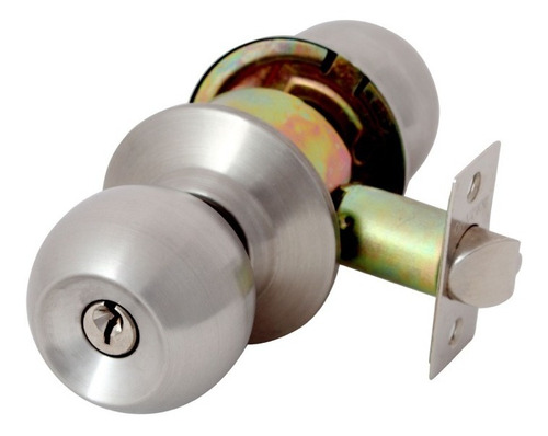 Imagen 1 de 6 de Cerradura De Perilla Para Baño Inoxidable Sin Llave Soprano