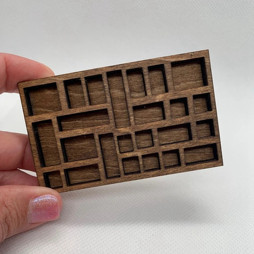 Estante De Baratijas En Miniatura 1:12 Estantería De Cristal