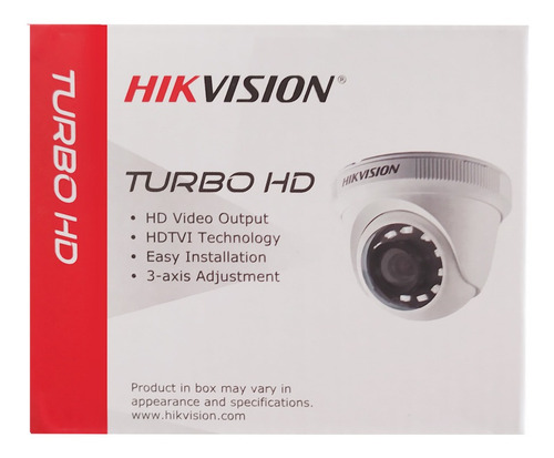 Imagen 3 de 3 de Camara De Seguridad Domo Hikvision 720p Hd