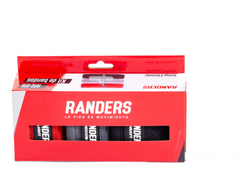 Imagen 4 de 9 de Set Bandas Elasticas Randers Arg-016 X3 Resistencia Tela