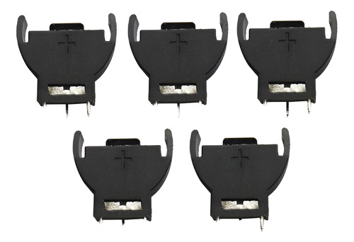 5 Pcs Porta Pilas Cr2032 Cr2025 Montaje Vertical