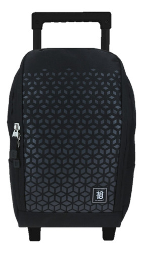 Mochila Con Carrito 1818 Negra Vs1987