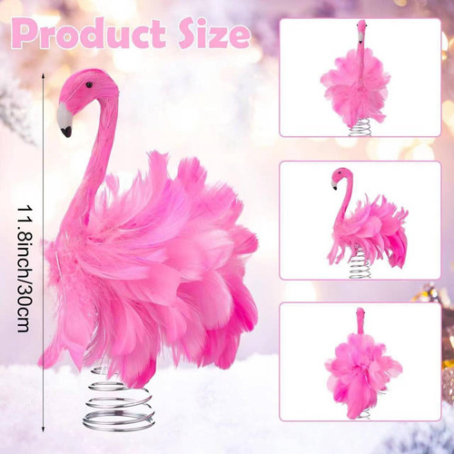 Adorno De Flamenco Para De Navidad, Plumas Artificiales,