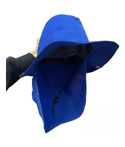 3 Sombreros Pescador Explorador Con Protector Cuello Colores