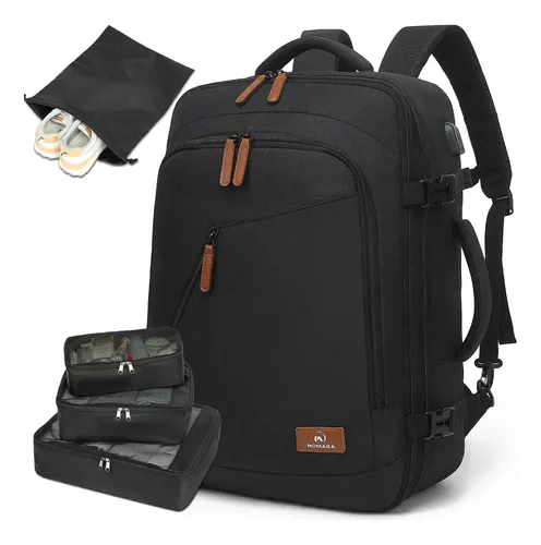 Mochila De Viaje Impermeable Hombre Antirrobo para Laptop Escolar...