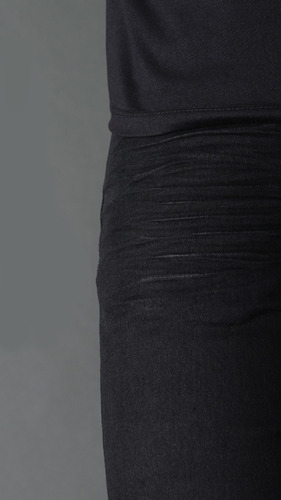 Imagen 5 de 6 de Jean Skinny Black C/roturas No End 38363 Hombre