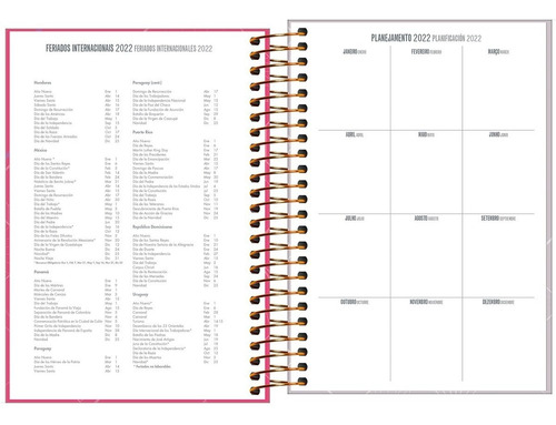 Imagem 2 de 4 de Agenda Executiva Espiral Diária 20 X 27,5 Spot Feminina 2022