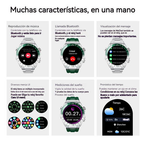 Ssb Nfc Reloj Inteligente Hombre Contestar Llamada