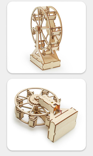 Kit De Maqueta Científica 3d Ferris Wheel Para Edificio De M