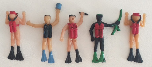 Imagen 5 de 9 de Acuanauta Hombre Rana Soldadito Figura Retro Vintage