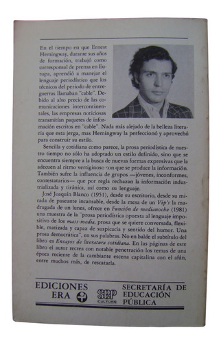 Función De Medianoche - J. Joaquín Blanco Lecturas Mexicanas (Usado)