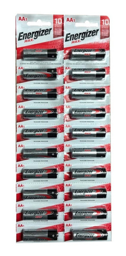 Pilas AA Energizer MAX Alcalina - Caja 120 Unidades