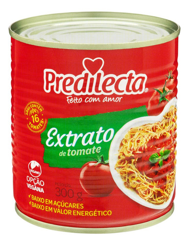 Extrato de Tomate Predilecta Lata 300g