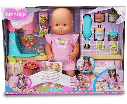 Imagen 2 de 8 de Muñeca Bebe Nenuco ¿qué Comemos Hoy? Come Y Hace Popó