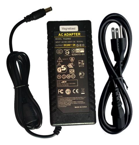 Adaptador De Corriente Ca/cc De 24v 2a Volante De Carre...