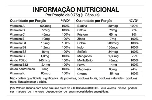 Revigoran A-z Completo 60 Cápsulas Nutrends Kit 4 Meses Sabor Without flavor