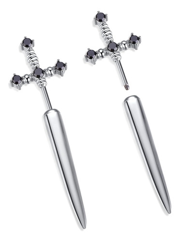 Chaselov Pendientes Góticos Para Mujer, Pendientes De Espada