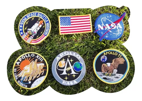 Kit Parches Nasa, Bandera, Usa, Space, Transbordador