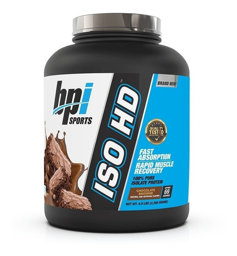 Imagen 1 de 1 de Suplemento en polvo BPI Sports  ISO HD proteínas sabor chocolate brownie en pote de 2.208kg
