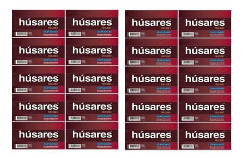 Pack X 20 Recibo Husares 1825 Duplicado Quimico X 50 Juegos