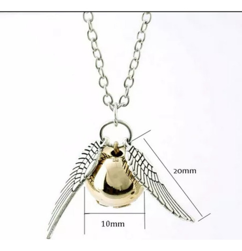 Collar Dije Snitch Dorada Harry Potter Griffyndor Dorado